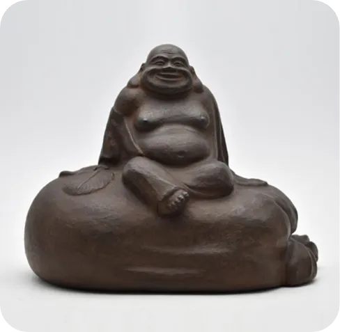 黒瀬宗世鉄打出 布袋置物